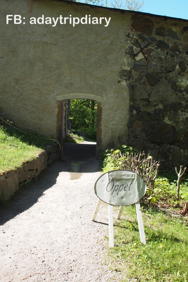 คาเฟ่ในสวนของพระราชวัง Drottningholm, Stockholm, Sweden